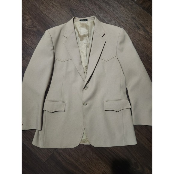 Levi's‎Sports Coat Blazer 44R 70s Vintage Beige Khaki
